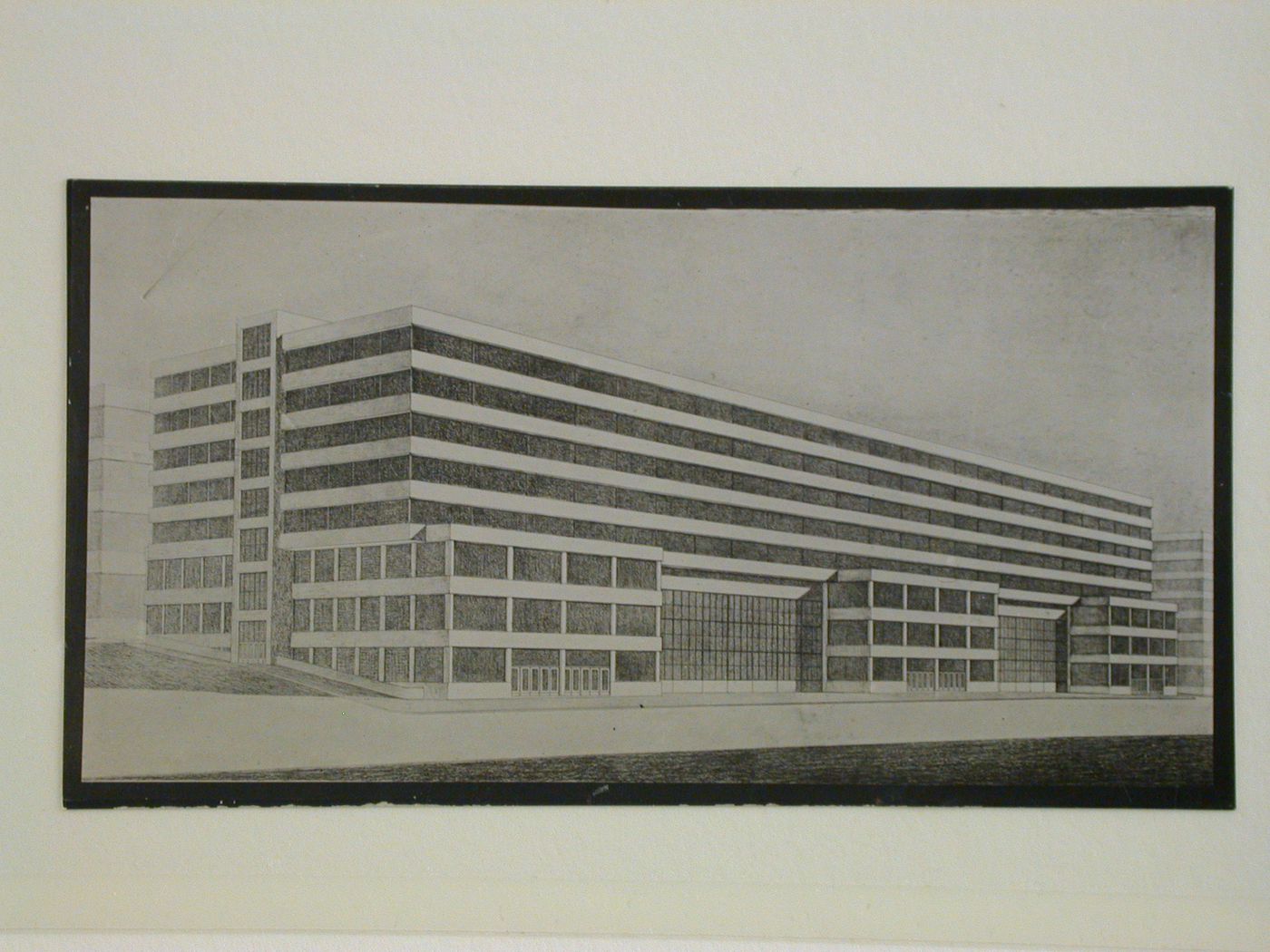 Projet pour un palais d'exposition. Oldrich Tyl, architecte, Prague