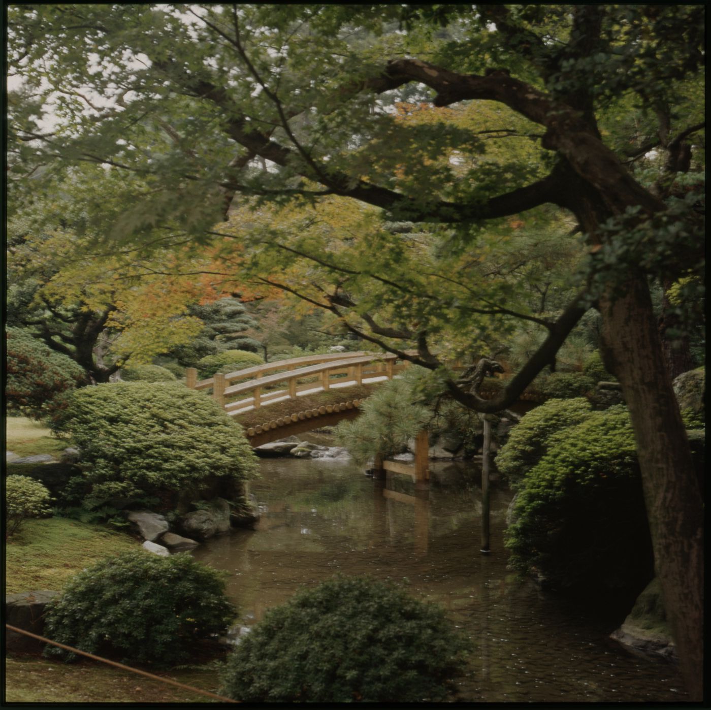Curved earthen bridge, Katsura Imperial Villa, Kyoto, Japan