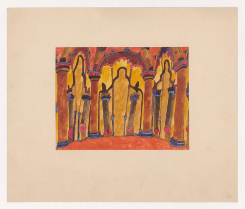 Visionary design for the interior of a building