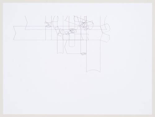 Schematic plan for Biozentrum - Biology Center for the J.W. Goethe University, Frankfurt am Main, Germany