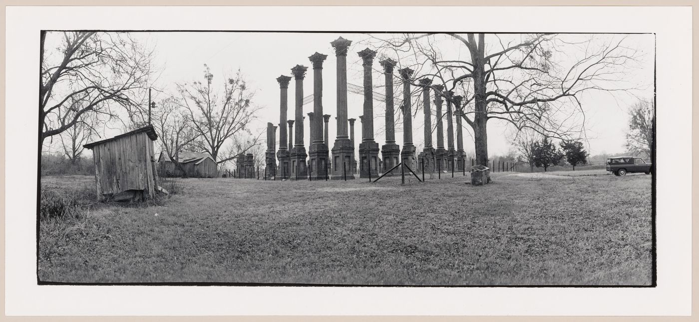 Panoramic view of the Windsor Ruins, near Port Gibson, Claiborne County, Mississippi, United States