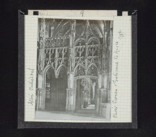 View of rood screen and entrance to aisle of Cathédrale Sainte-Cécile d’Albi, Albi, France