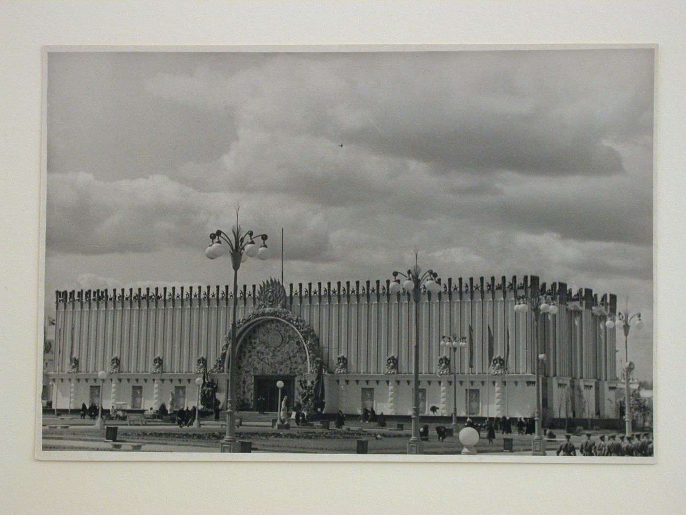 Exterior view of the Ukrainian Pavilion, 1939 Soviet Union Agricultural Exhibition, Moscow