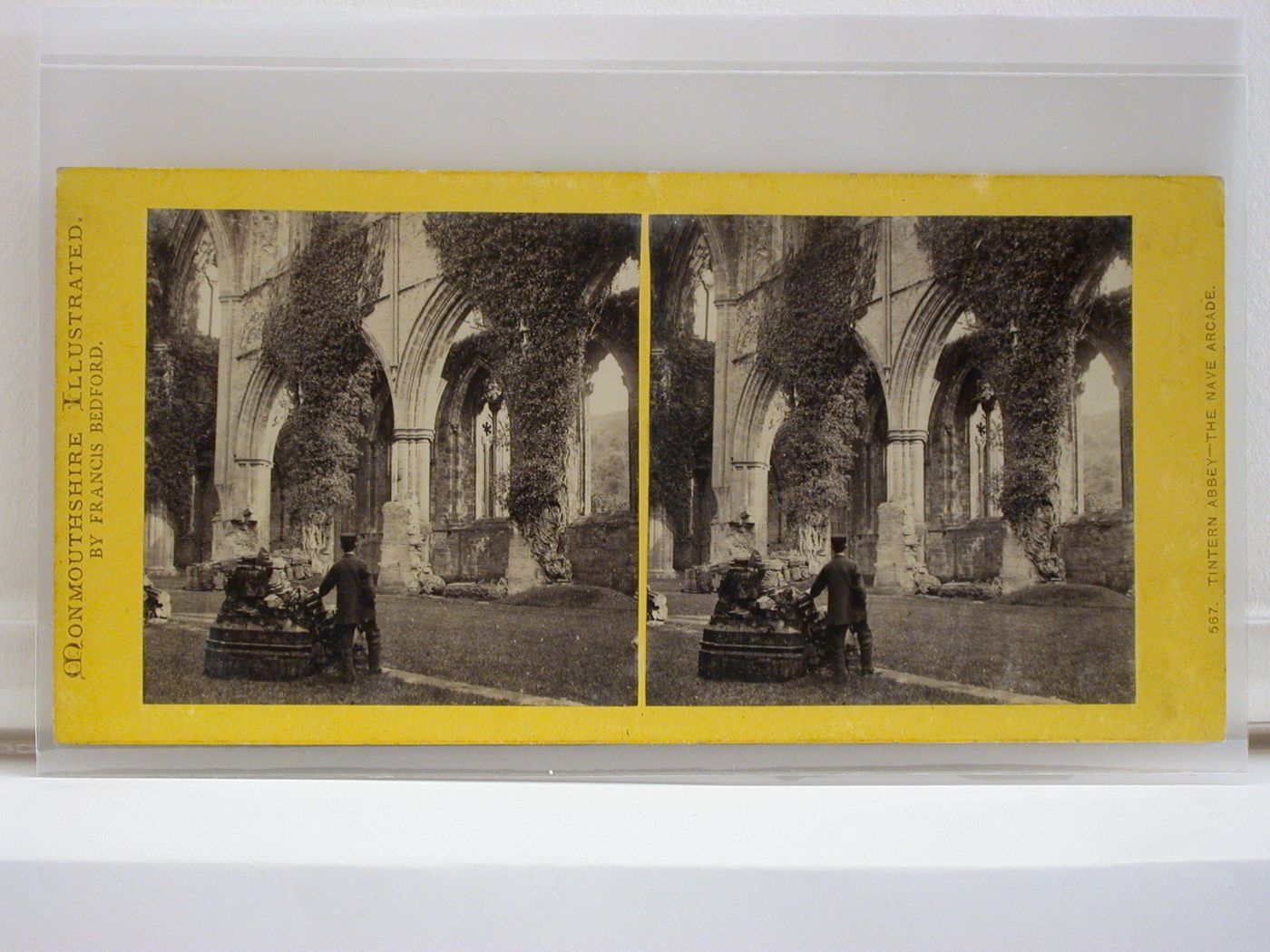 Monmouthshire Illustrated. Tintern Abbey - the Nave Arcade.