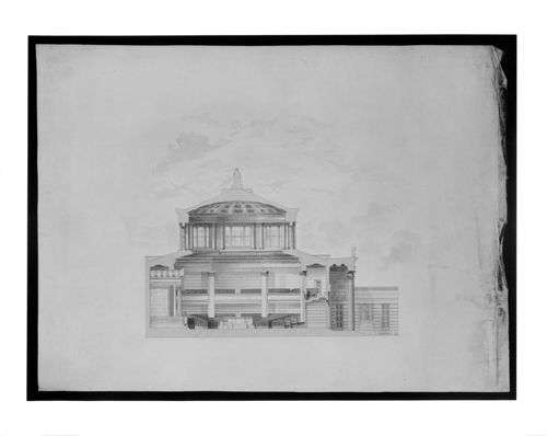 Project for Lecture Theatre Section / Elevation (interior)