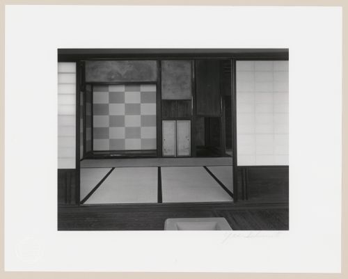 Interior view of the First Room of the Shokintei showing the tokonoma [alcove], Katsura Rikyu (also known as Katsura Imperial Villa), Kyoto, Japan