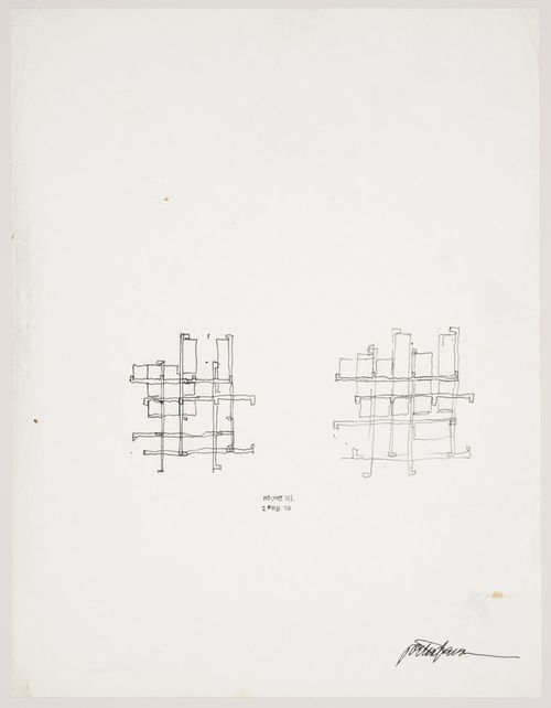 Diagrams of plans for House VII