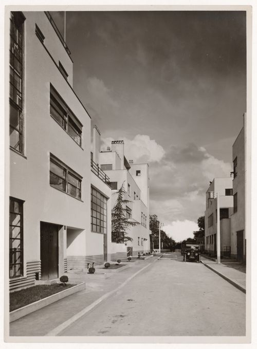 View along Mallet-Stevens road, taken from Docteur-Blanche road in the 16th arrondissement, Paris, France
