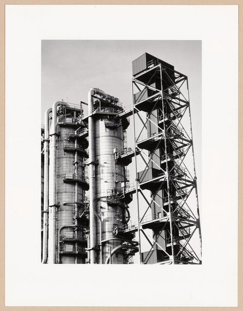 Heavy water plant towers, Cape Morien, Nova Scotia, from the series The Forms of Canadian Industrial Architecture
