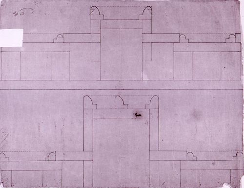 Sections for decorative masonry details [?] for Notre-Dame de Montréal