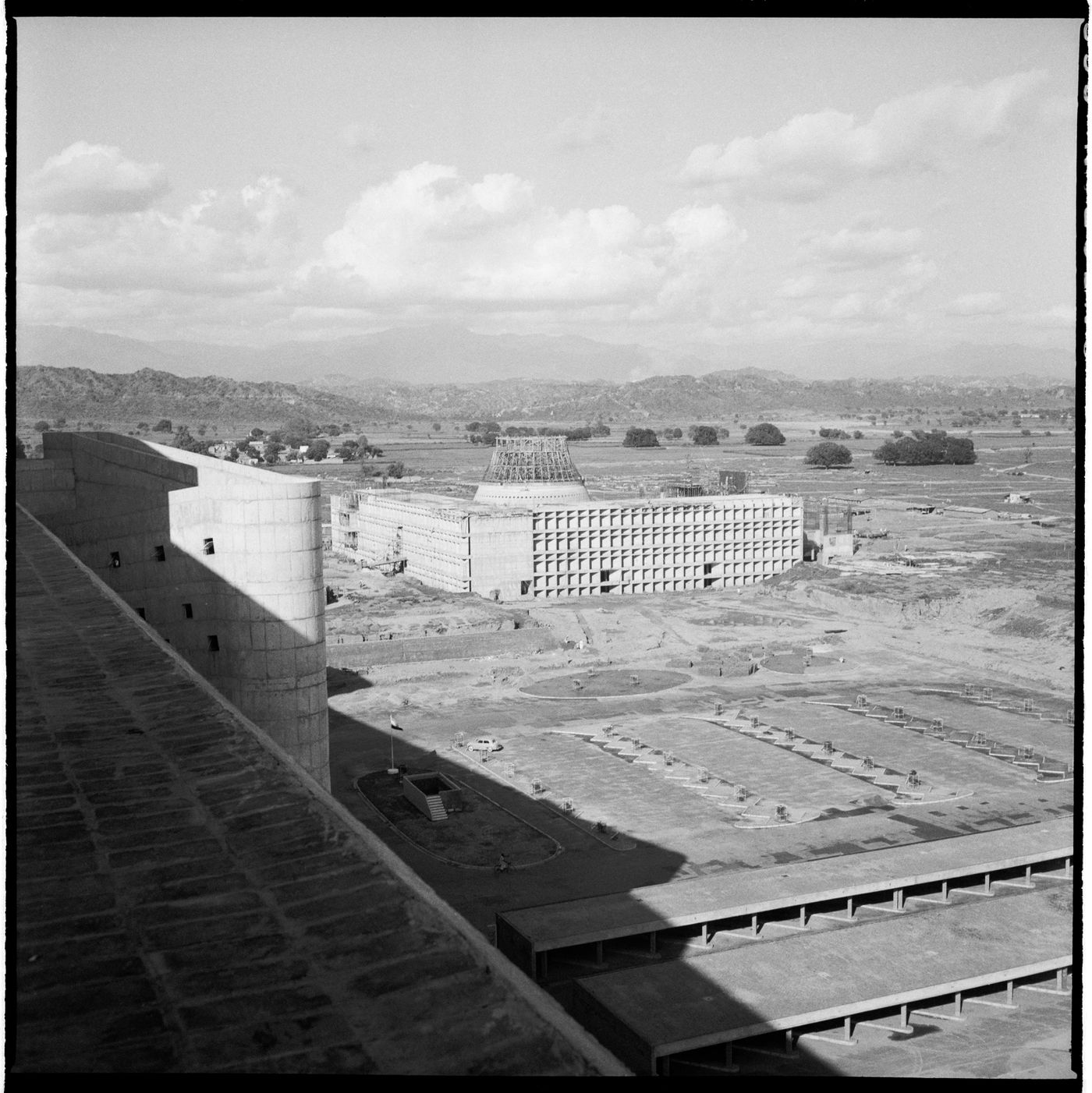 View of the Palace of the Assembly on the Capitol complex, Chandigarh, India