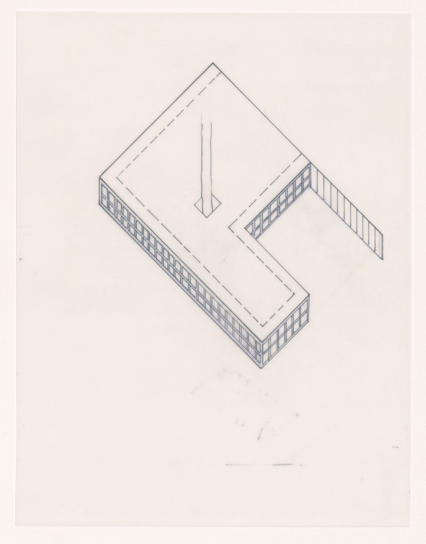 Axonometric for Talmud Torah School Playground, Vancouver, British Columbia