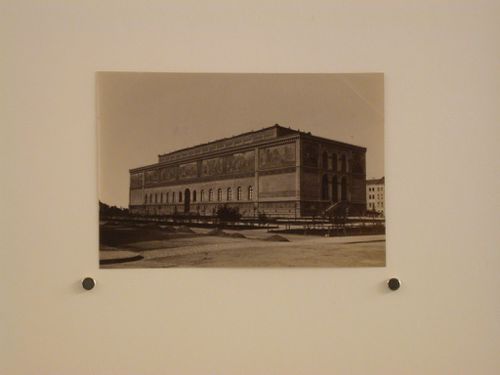 View of principal and lateral façades of the Neue Pinakothek [New Picture Gallery], Barerstrasse 29, Munich, Germany