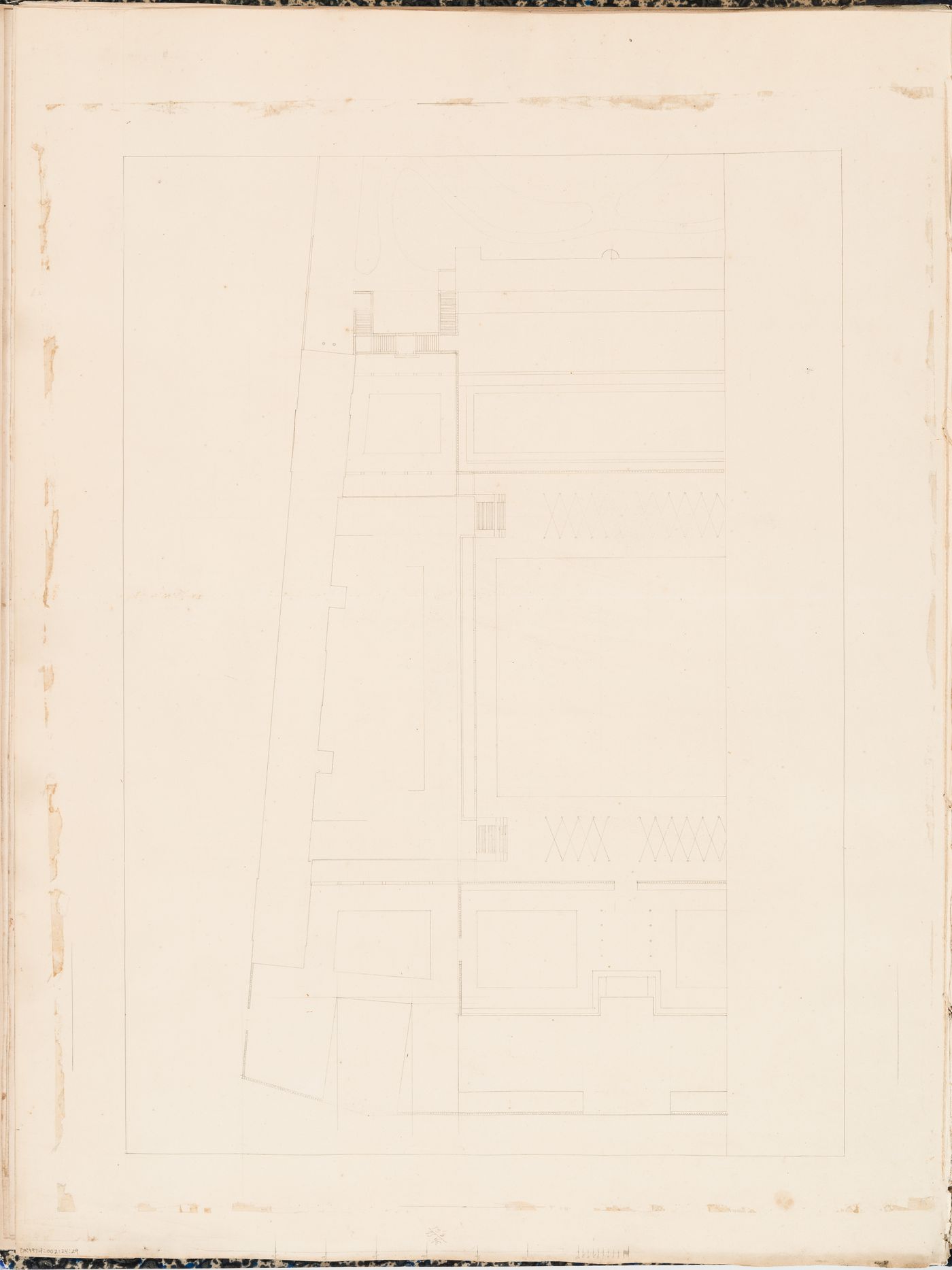 Project for a Galerie de zoologie, 1846: Plan