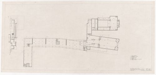 Level three plan for Centro Cultural de Sines, Sines, Portugal