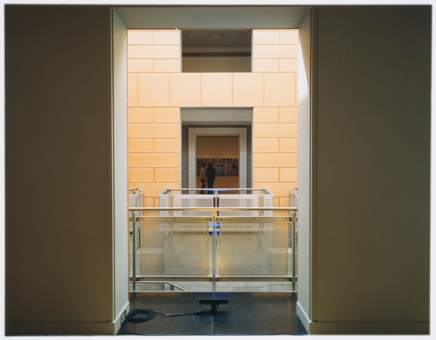 Partial view of the Entrance Court and the West Loggia from the East Loggia, Canadian Centre for Architecture, Montréal