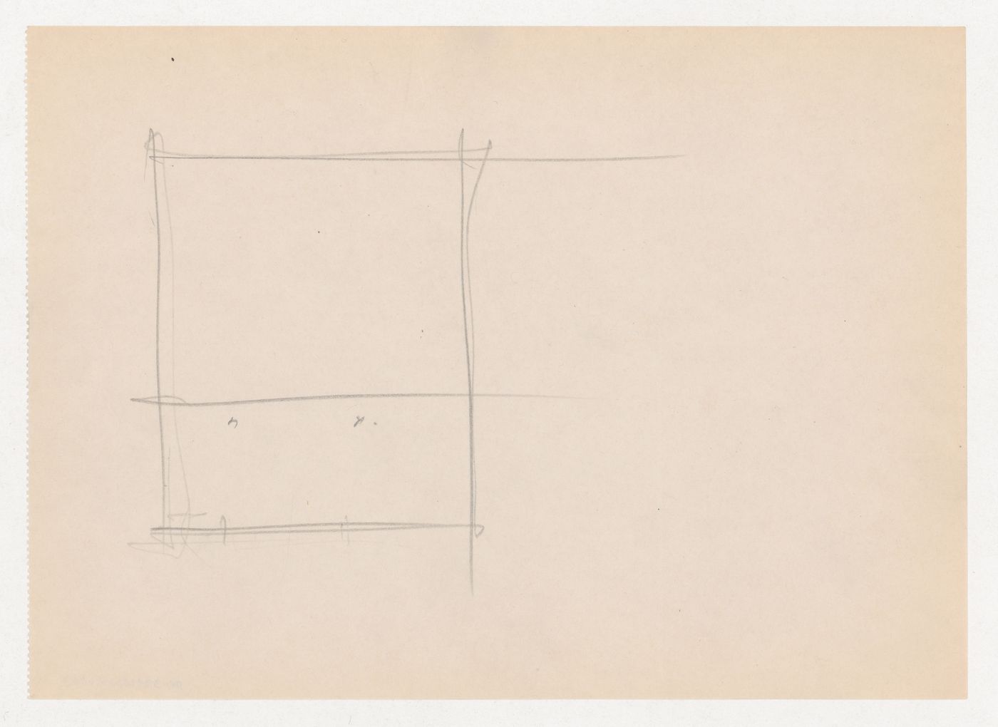 Partial sketch plan for Museum for a Small City