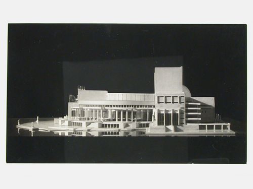 Photograph of a model for a Red Army Theater, Moscow