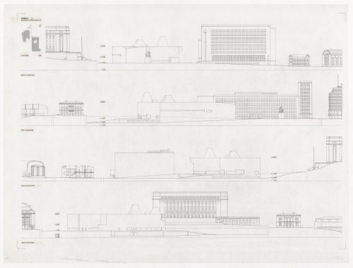 Elevations for Museu de Arte Contemporânea para Helsínquia, Helsinki, Finland