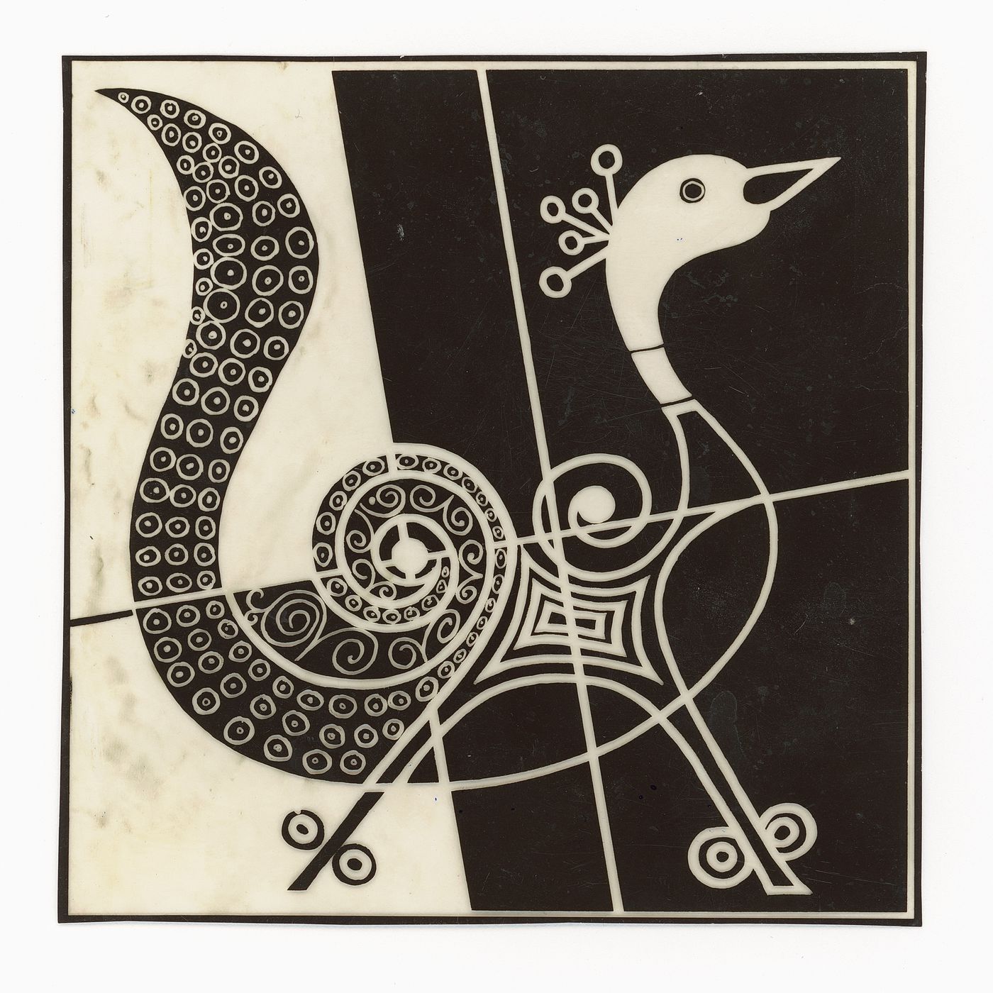 Transparency of artwork of abstract bird by Aditya Prakash