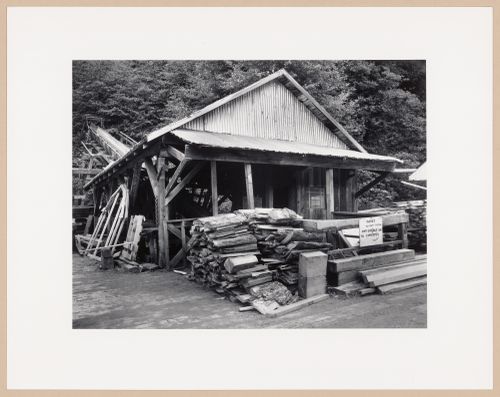 End cut waste conveyor, Cove Mills, 1920, Telegraph Cove, British Columbia, from the series The Forms of Canadian Industrial Architecture