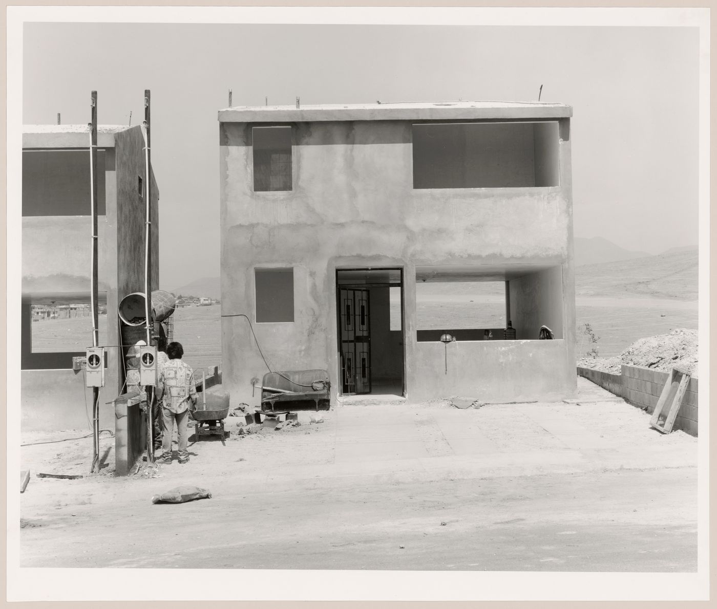 View of houses under construction, Mesa de Otay, Tijuana, Baja California, Mexico