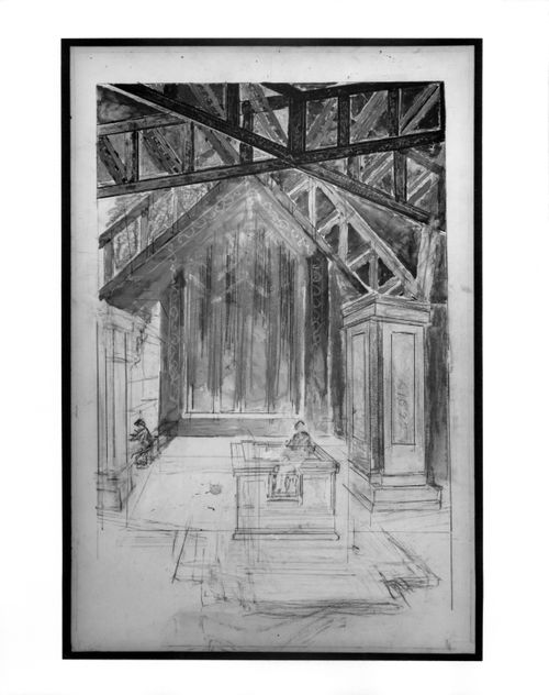 Study for a church interior