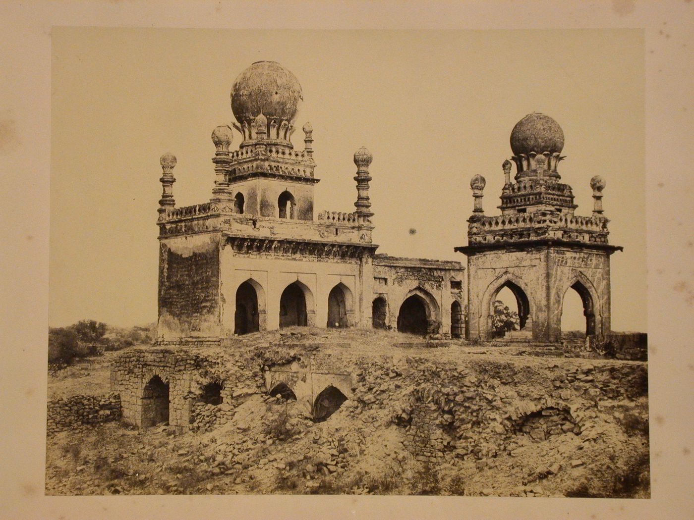 View of Allah Babu's mosque and tomb, Beejapore (now Bijapur), India
