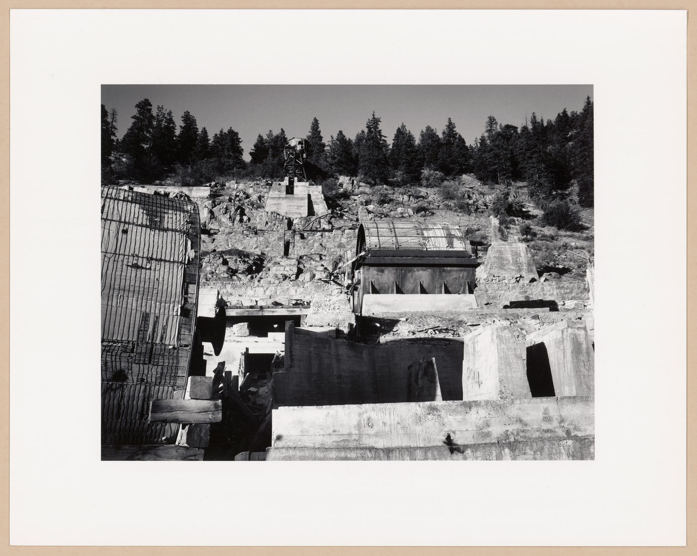 Aerial tramway ruins, Hedley mines, Hedley, British Columbia, from the series The Forms of Canadian Industrial Architecture