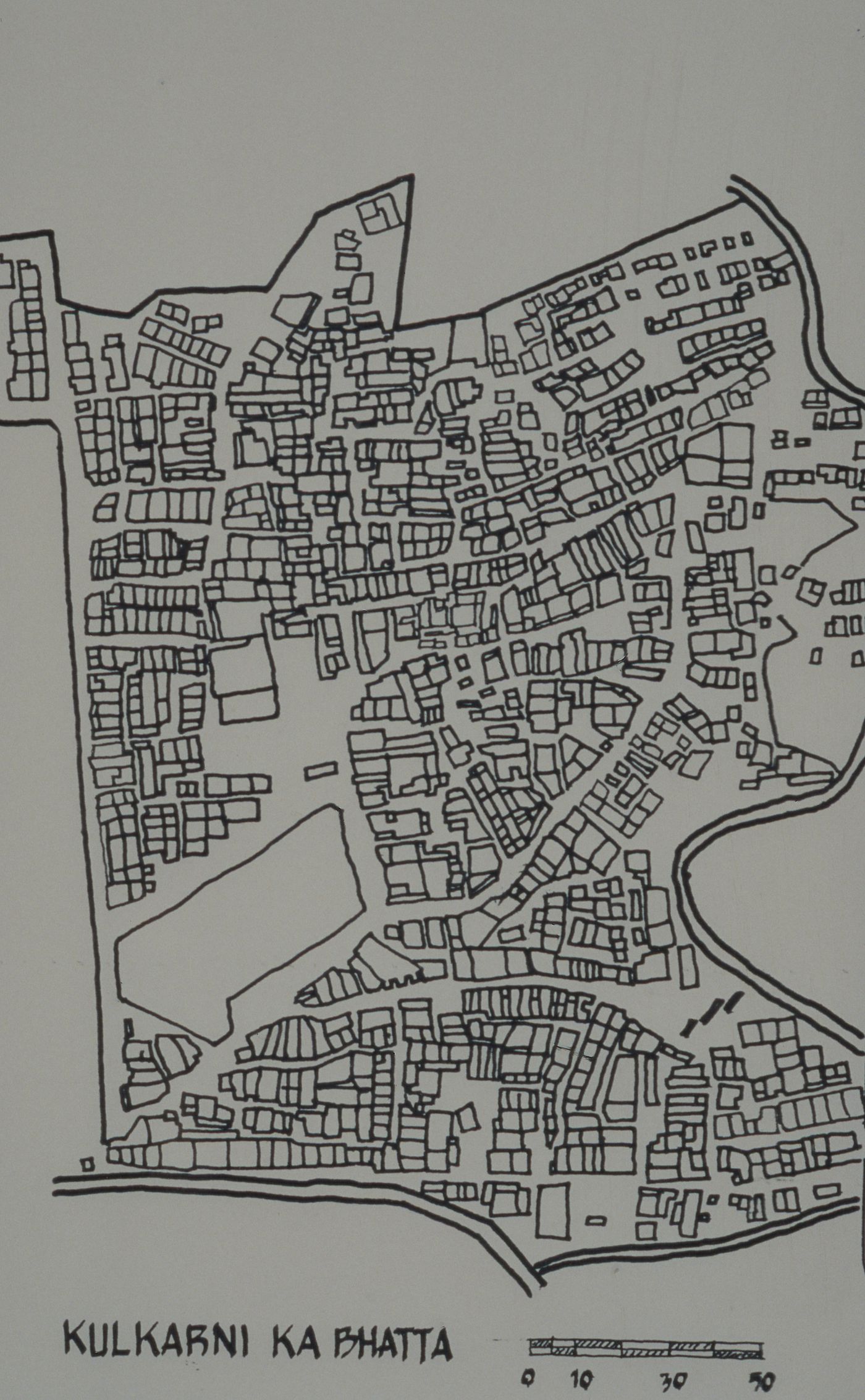 Site plan of Kulkarni Ka Bhatta, India