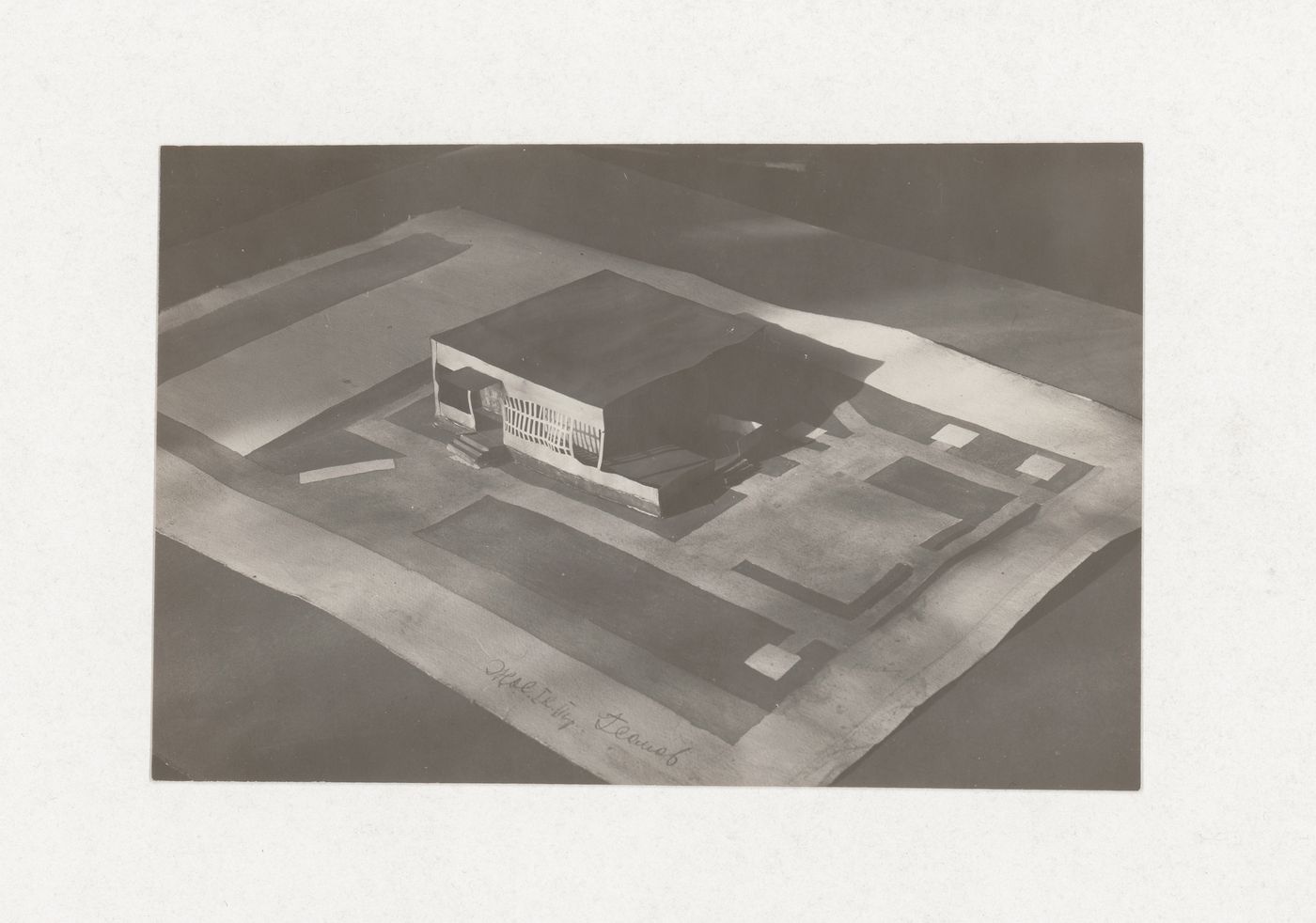 Photograph of a student model by G. Somov for the "Space" course at the Vkhutein (Moscow Higher Technical Institute), Moscow