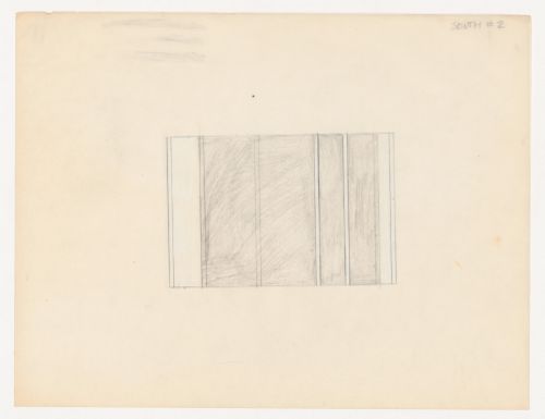 Sketch elevation for House VI, Cornwall, Connecticut