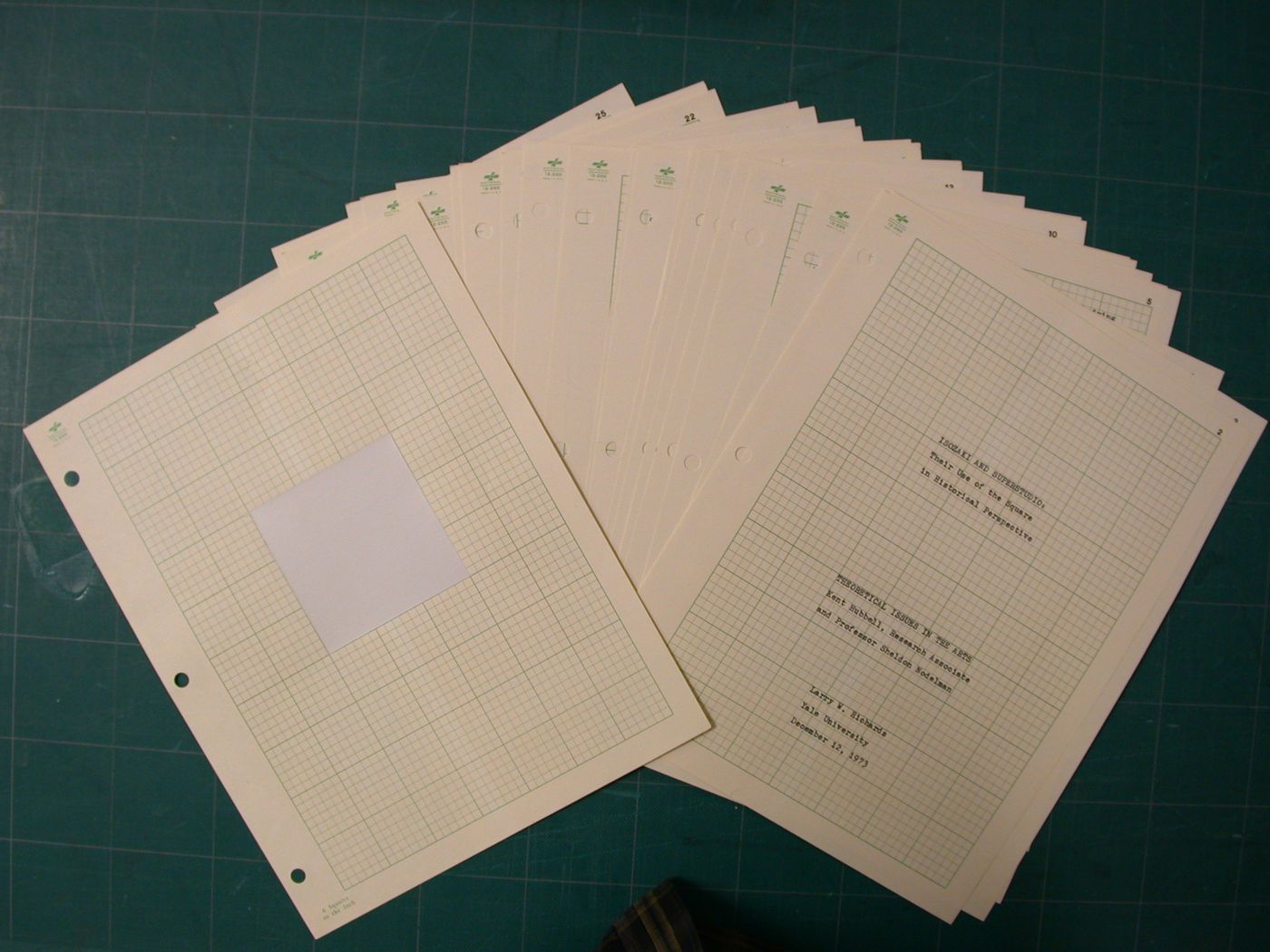 Isozaki-Superstudio Paper-Project, 1973