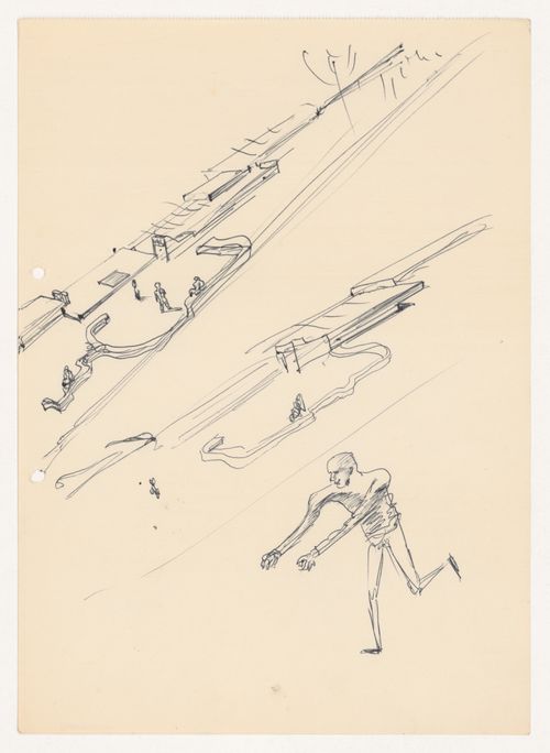 Sketches for Piscina das Marés [Ocean swimming pool], Leça da Palmeira, Matosinhos, Portugal