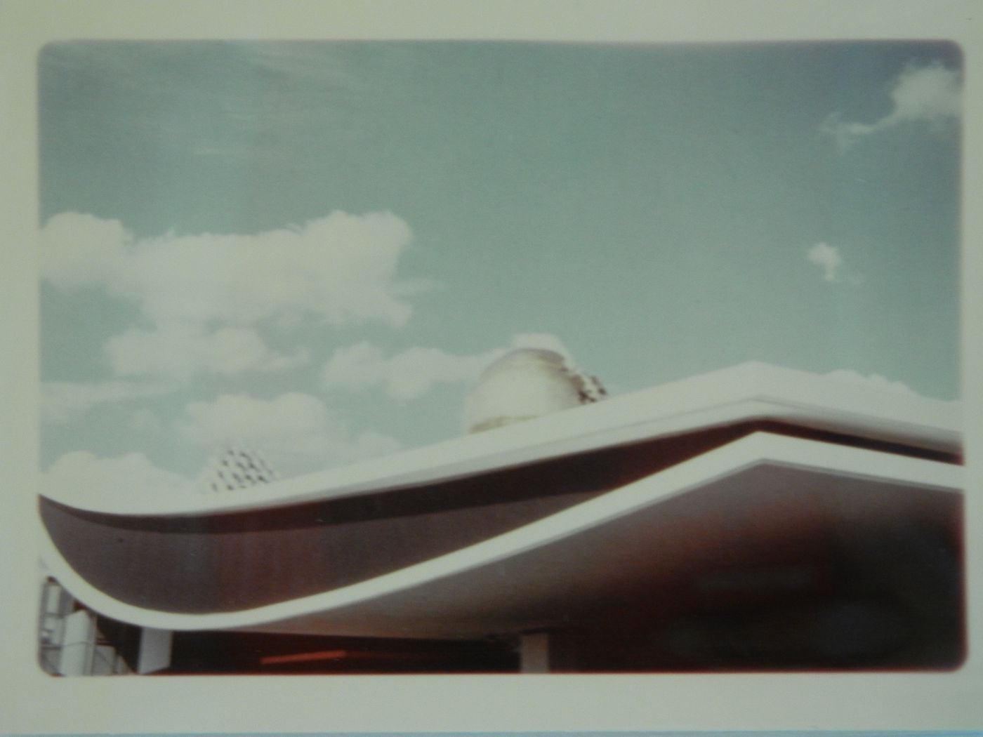 View of the Pavilion of Italy's roof, Expo 67, Montréal, Québec