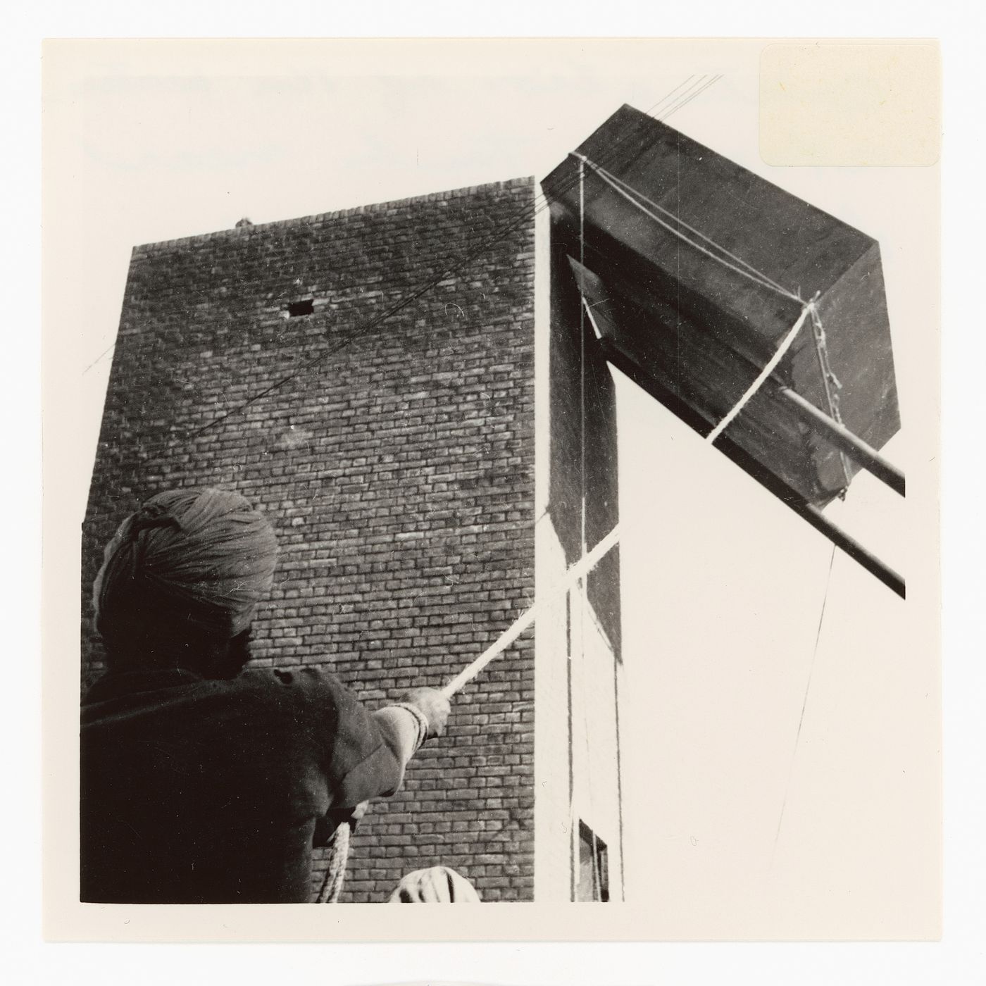 View of  water storage tank under construction, Chandigarh, India