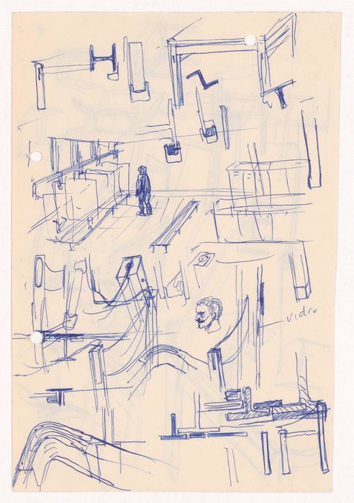 Sketch details for Refeitório da Refinaria Angola, Matosinhos, Portugal