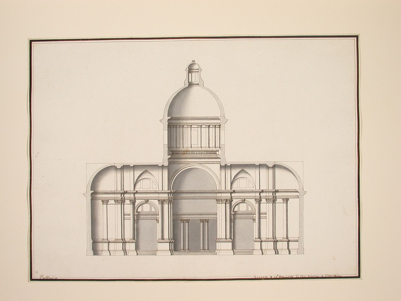 Transverse section of San Giorgio Maggiore, Venice