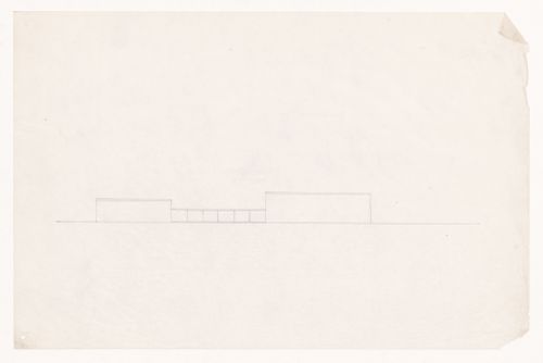 Principal elevation for the Field House, Gymnasium and Natatorium complex