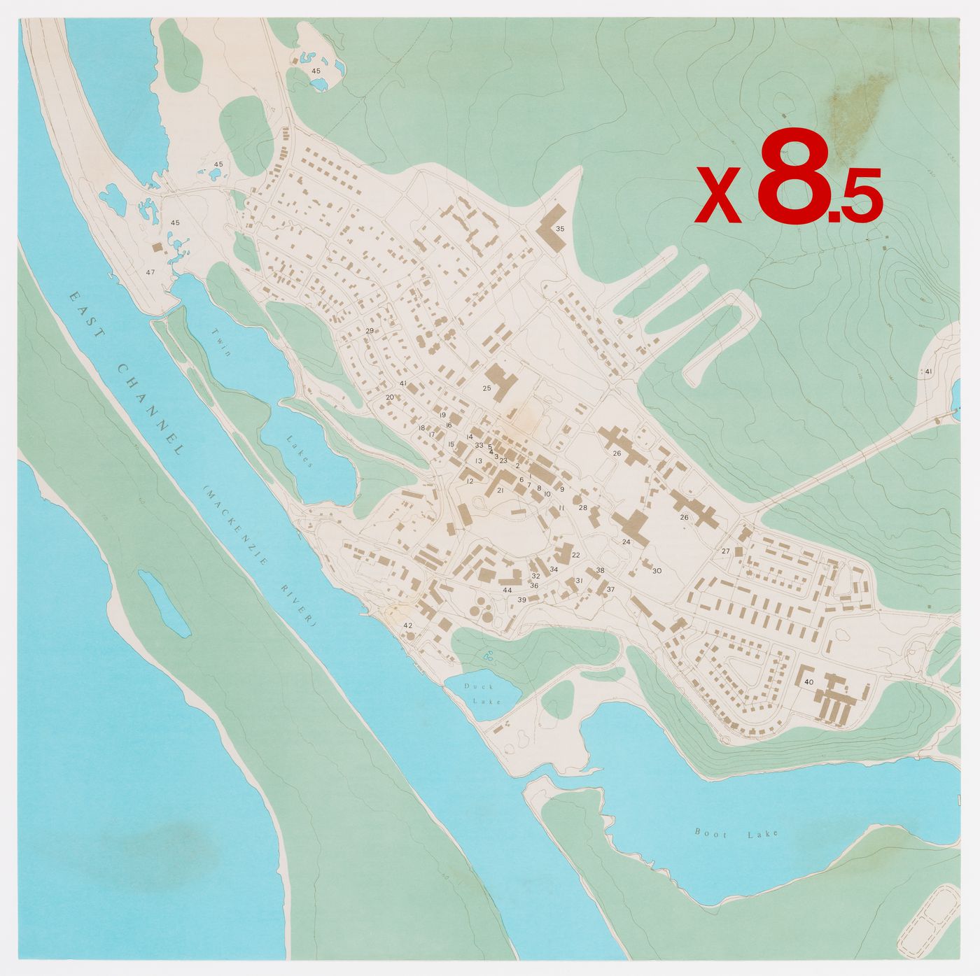 Site plan for Building in the North & Mackenzie Pipeline