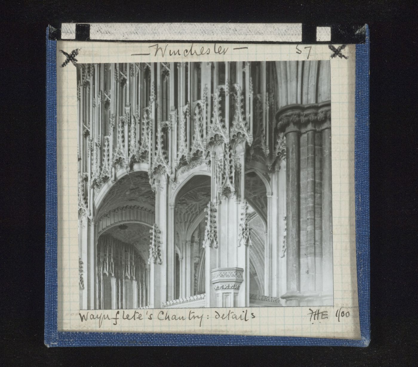 Detail view of Waynflete's Chantry in Winchester Cathedral, Winchester, Hampshire, England