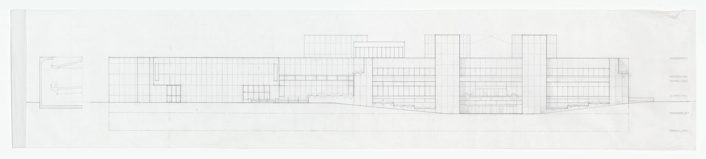 Elevation for Art Gallery of Ontario, Stage I Expansion, Toronto