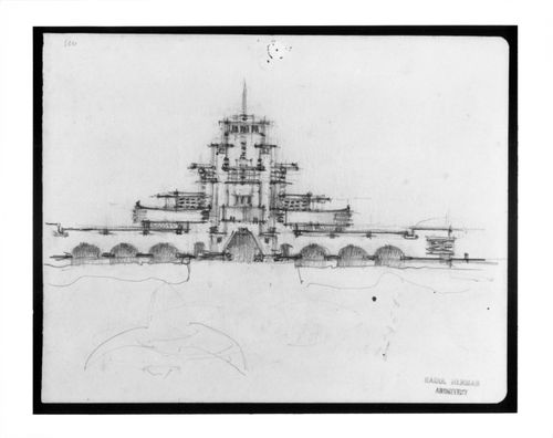 Elevation for an office [?] building, Netherlands