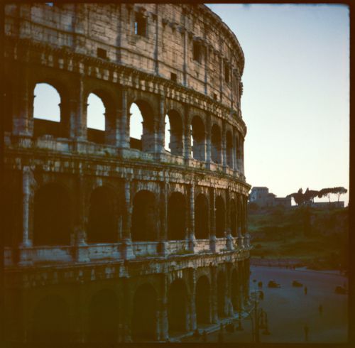 View of Colosseum (Colosseo), Rome, Italy