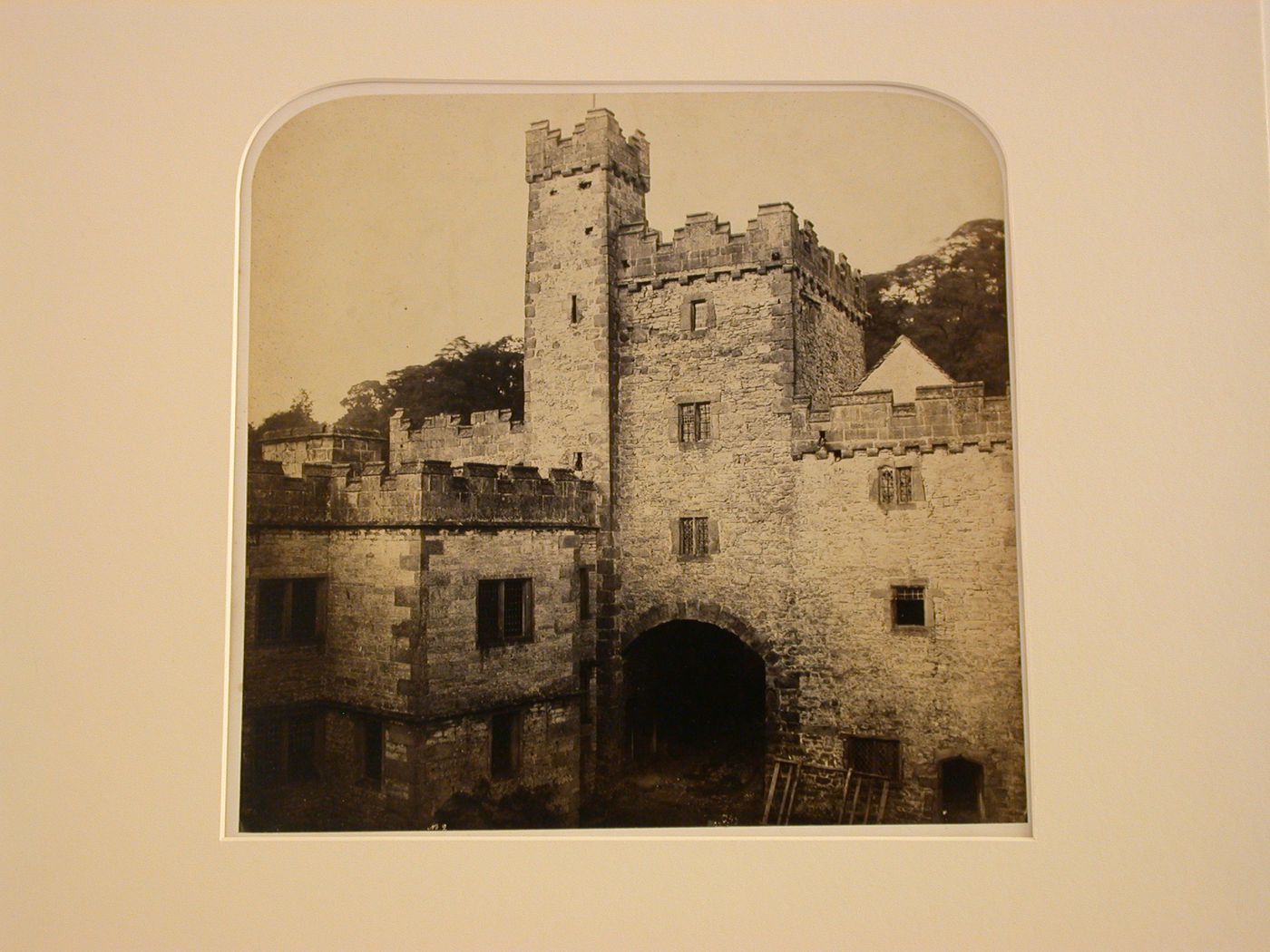 View of Sentry Tower, Haddon Hall, Derbyshire, England