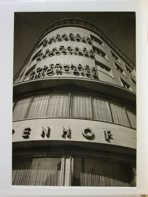 Prinzenhof, detail of façade, Cologne, Germany