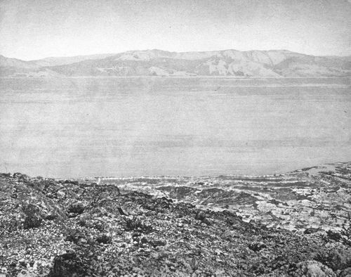 View of an archeological site near the Dead Sea, Israel