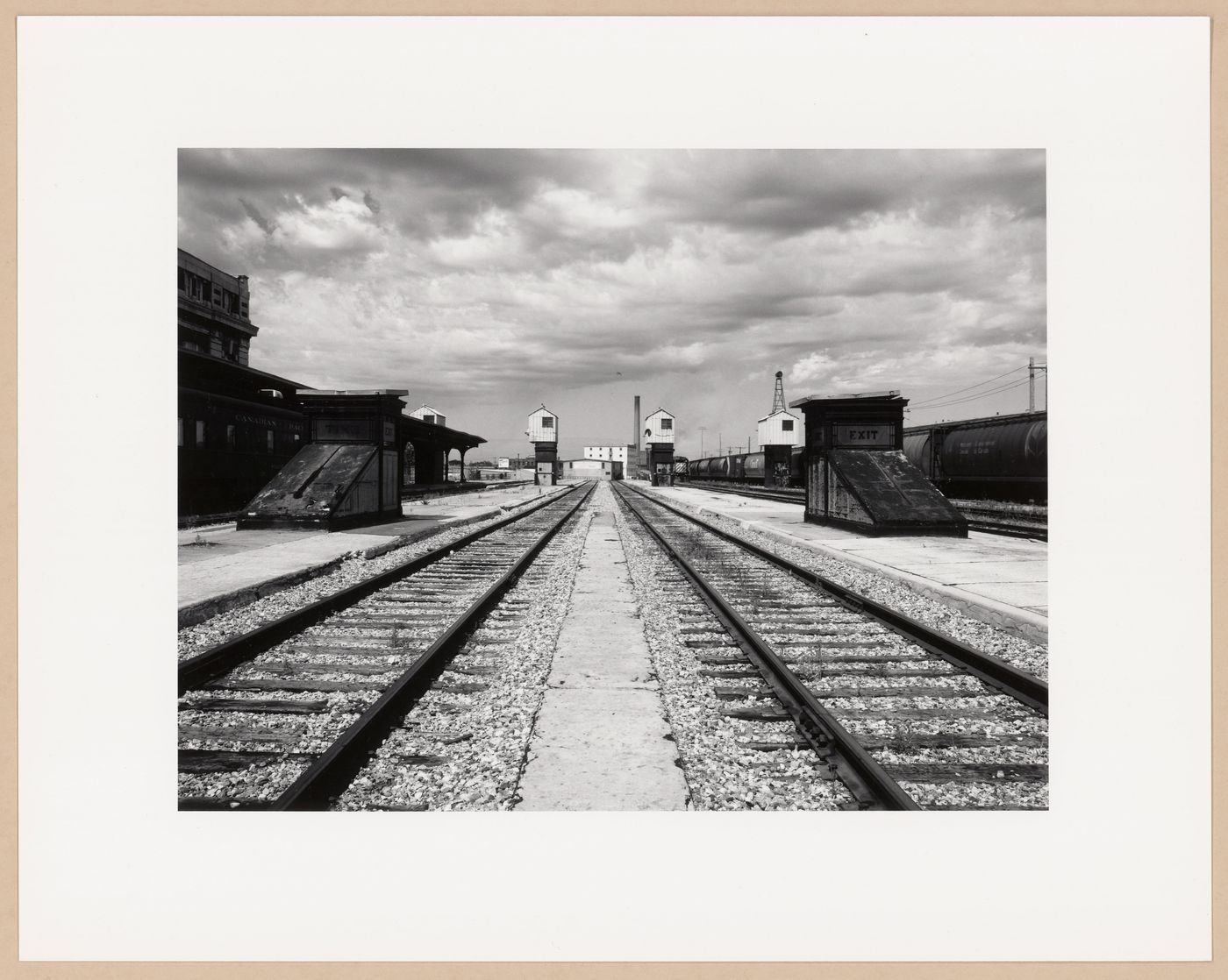 Rail platform, Canadian Pacific Railroad, Winnipeg, Manitoba, from the series The Forms of Canadian Industrial Architecture