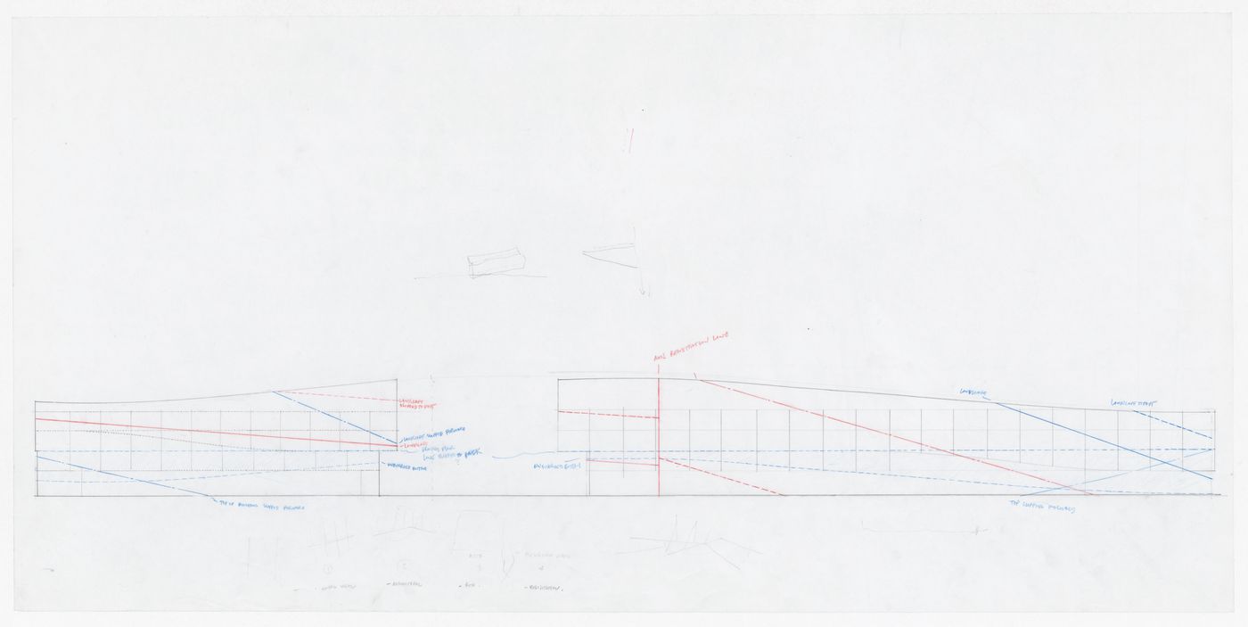 Sketch for Banyoles Olympic Hotel, Banyoles, Spain