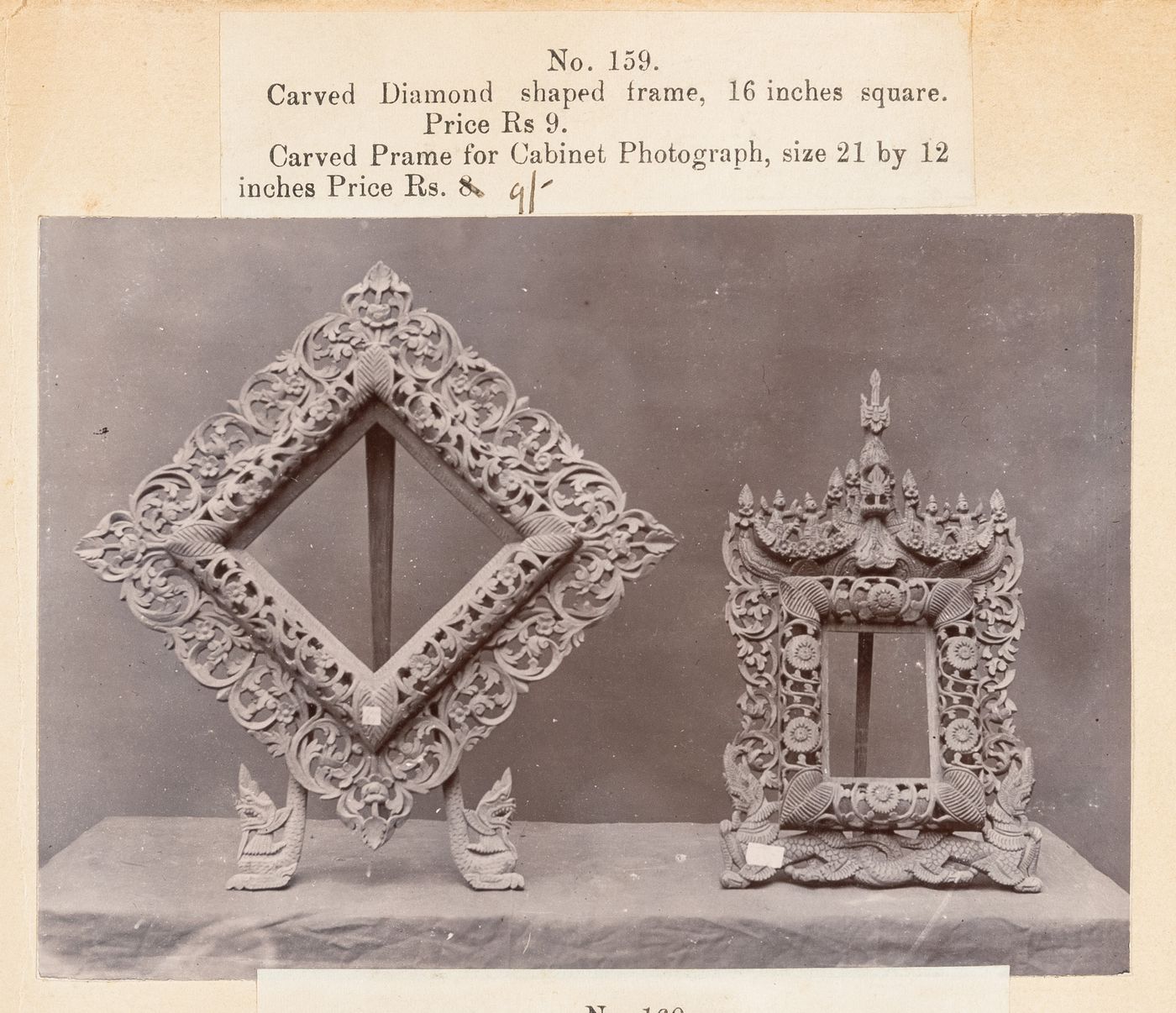 View of frames, F. Beato Limited, C Road, Mandalay, Burma (now Myanmar)